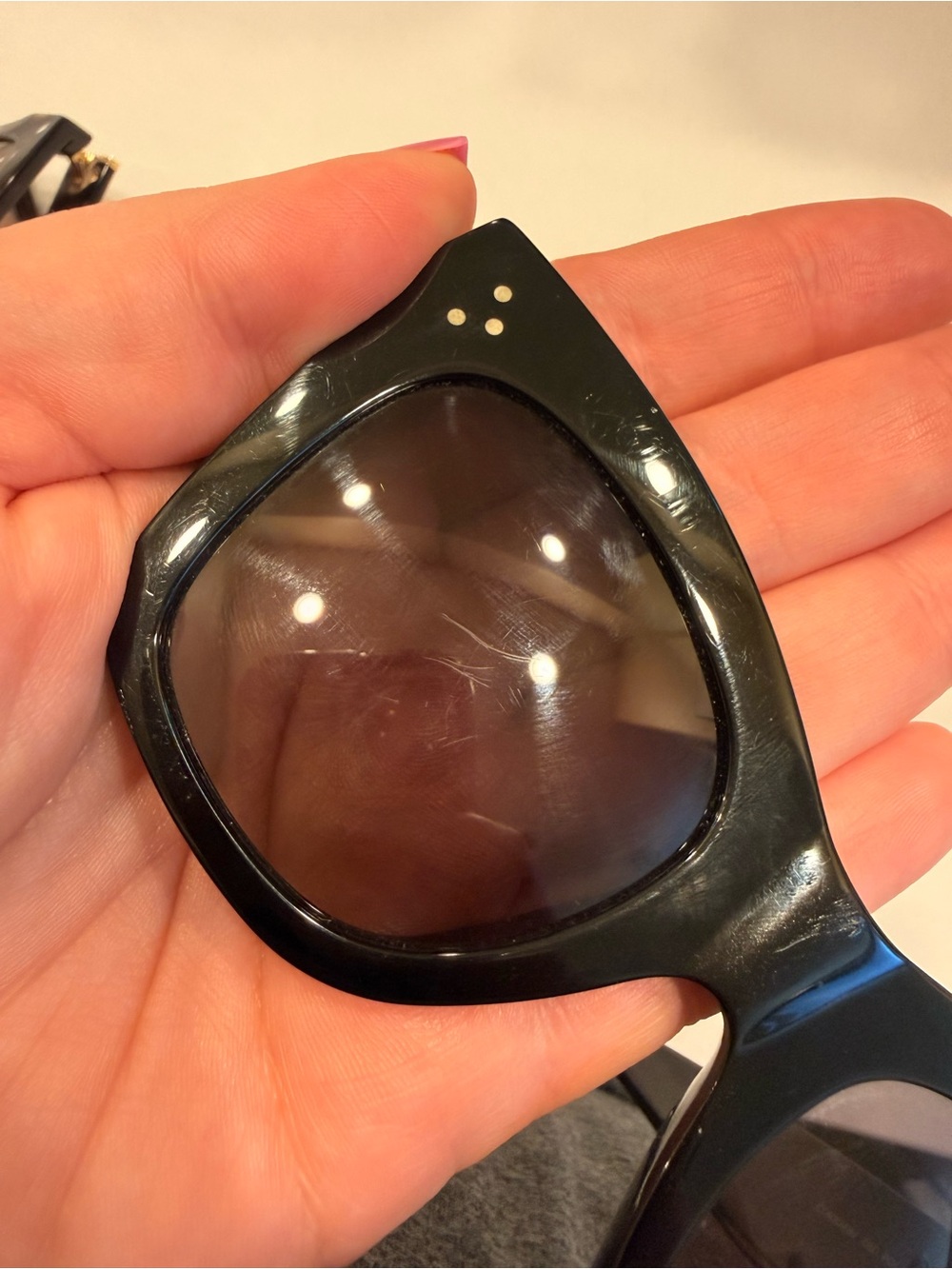 Celine Black Cat Eye Sunglasses - Picture 7 of 8
